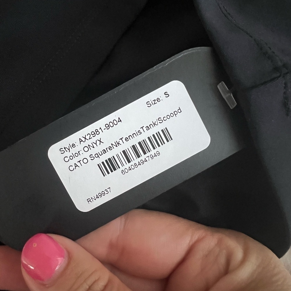 NWT Tail Active Women’s Cato Tank in Black in size Small - Picture 7 of 8